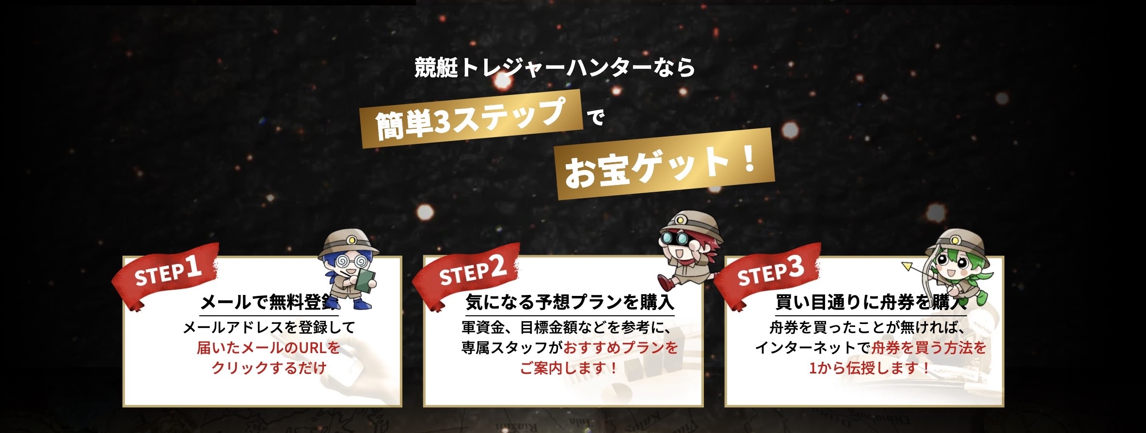 競艇トレジャーハンターのLP画像