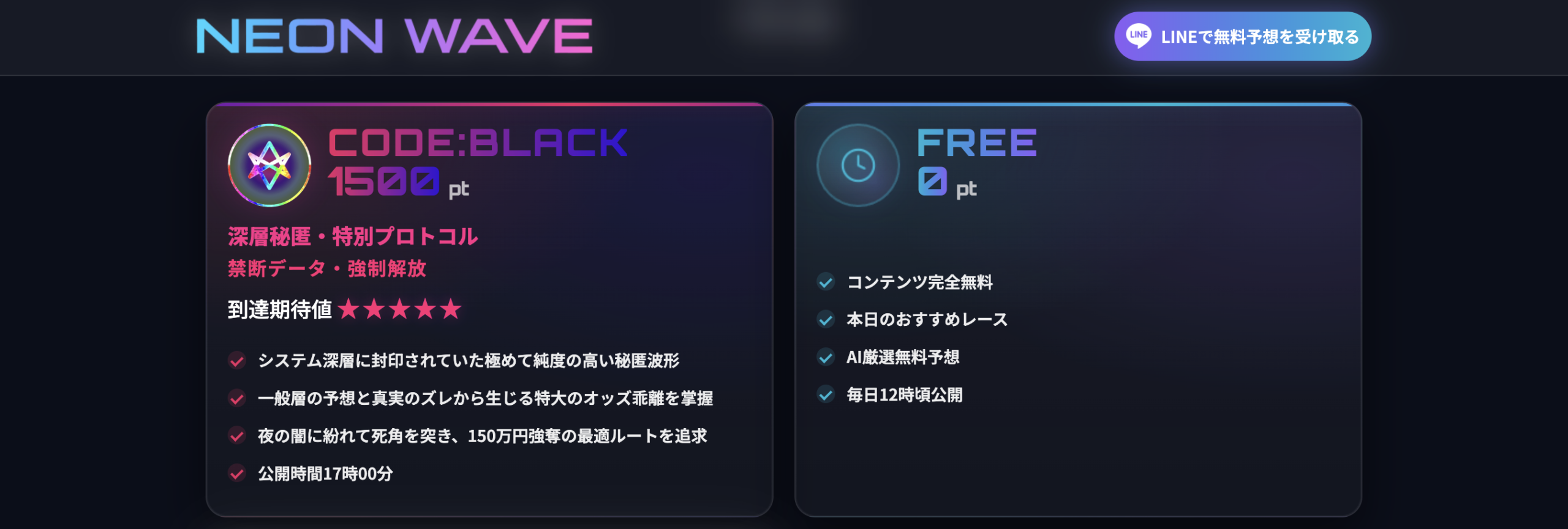 ネオンウェーブのLP画像